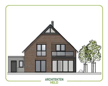 Satteldachhaus mit Keller und Balkon 193 m² Entwurfsplanung